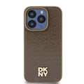 Miniatyrbild 3 av 8: DKNY iPhone 15 Pro Max Mobilskal Magsafe Läder Pattern Metal Logo
