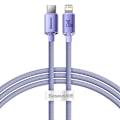 Miniatyrbild 2 av 10: BASEUS USB-C till Lightning kabel 8-pin PD20W 1.2m lila