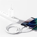 Miniatyrbild 11 av 11: Baseus 3in1 USB-A till USB-C, Lightning, microUSB kabel 1m 3.5A