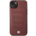Miniatyrbild 6 av 11: BMW iPhone 14 Mobilskal Läder Seats Pattern - Burgundy