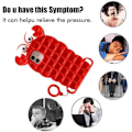 Miniatyrbild 10 av 10: Crab Pop it Fidget Skal till iPhone 7/8/SE 2020 - Svart Svart