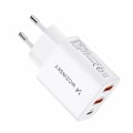 Miniatyrbild 4 av 11: Wozinsky Väggladdare 30W USB-C/2 x USB-A - Vit