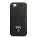 Miniatyrbild 2 av 7: Guess iPhone 7/8/SE (2020/2022) Mobilskal Saffiano Triangle Svart