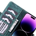 Miniatyrbild 3 av 5: ABEEL iPhone 15 Pro Max Plånboksfodral - Grön