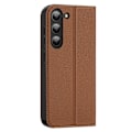 Miniatyrbild 3 av 11: Dux Ducis Galaxy S23 Plånboksfodral Skin X2 Magnetic - Brun