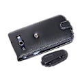 Miniatyrbild 4 av 4: Exklusiv Äkta Läder flip mobilväska till Samsung Galaxy S3 i9300 Svart