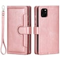 Miniatyrbild 1 av 8: iPhone 14 Pro Max Plånboksfodral Äkta Läder Flip - Rosa Guld