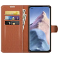 Miniatyrbild 4 av 8: Xiaomi Mi 11 Ultra Plånboksfodral Folio Flip Kickstand - Brun