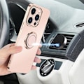 Miniatyrbild 4 av 8: iPhone 14 Plus Skal Ringhållare Electroplating Kickstand - Grön