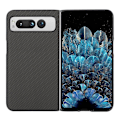 Miniatyrbild 1 av 3: Google Pixel Fold Mobilskal Carbon Fiber PU-Läder - Svart Svart