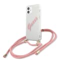 Miniatyrbillede 1 af 6: Guess Skal iPhone 12 Mini Script Vintage Strap - Rosa Pink