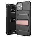 Miniatyrbillede 2 af 10: VRS DESIGN Damda QuickStand Skal iPhone 12 Mini - Bronze Svart