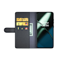 Miniatyrbild 2 av 5: OnePlus 11 5G Plånboksfodral Äkta Läder - Svart Svart
