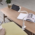 Miniatyrbild 3 av 10: Choetech 2-in-1 Trådlös Laddare med Mobil Hållare 10W - Vit Vit