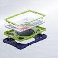 Miniatyrbild 3 av 4: X Armor Skal Galaxy Tab A7 Lite 8.7 - Navy Lime