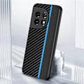 Miniatyrbild 9 av 9: OnePlus 11 5G Mobilskal Carbon Fiber PU-Läder - Carbon Svart