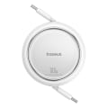Miniatyrbild 1 av 9: Baseus Retractable Free2Draw Mini USB-C - USB-C 100W 1m - Vit