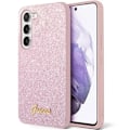 Miniatyrbild 1 av 4: Guess Galaxy S24 Mobilskal Glitter Script - Rosa