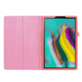 Miniatyrbild 5 av 8: Litchi Texture Fodral för Samsung Galaxy Tab A 10.1" 2019 - Rosa Rosa