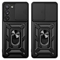Miniatyrbild 9 av 9: Galaxy S23 Plus Mobilskal Hybrid Armor Camshield - Rosa