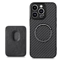 Miniatyrbild 2 av 4: iPhone 15 Pro Max Mobilskal Korthållare Detachable - Svart Svart