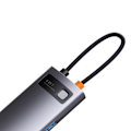 Miniatyrbild 10 av 11: Baseus StarJoy HUB 8-Port USB-C - 3x USB-A - Grå