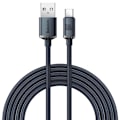 Miniatyrbild 1 av 5: Baseus Crystal USB-C till USB-A kabel 100W 2m - Svart Svart