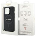 Miniatyrbild 8 av 8: Guess iPhone 14 Pro Max Mobilskal Magsafe Saffiano - Svart Svart