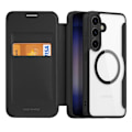 Miniatyrbild 2 av 11: Dux Ducis Galaxy S24 Plånboksfodral Magsfae Skin X Pro - Svart Svart