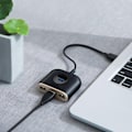 Miniatyrbild 5 av 11: Baseus Square round 4 in 1 USB HUB Adapter - Svart Svart