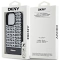 Miniatyrbild 8 av 8: DKNY iPhone 15 Pro Mobilskal Magsafe Läder Printed Pattern Svart