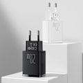 Miniatyrbild 6 av 9: BASEUS - 2-Port Network Charger 20W - Svart Svart