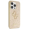 Miniatyrbild 4 av 8: Guess iPhone 13 Pro Max Mobilskal Glitter Script Big - Guld