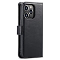 Miniatyrbild 3 av 8: DG.MING iPhone 14 Pro Max Plånboksfodral Split Detachable Flip - Svart Svart