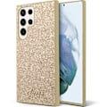 Miniatyrbild 1 av 2: Guess Galaxy S24 Ultra Mobilskal Glitter Script - Guld