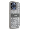 Miniatyrbild 4 av 8: DKNY iPhone 14 Pro Max Mobilskal Läder Mono Stripe & Metal Logo Beige