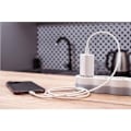 Miniatyrbild 7 av 9: FORCELL USB-C till USB-C kabel 1m QC4.0 5A/20V PD100W - Vit