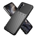 Miniatyrbild 3 av 7: Thunder Twill Texture Skal Till OnePlus Nord - Svart Svart