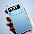 Miniatyrbild 8 av 8: Google Pixel Fold Mobilskal Electroplating Kickstand - Silver