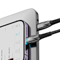 Miniatyrbild 5 av 6: Baseus USB-C till Lightning kabel 1m Glimmer 20W - Svart Svart