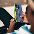 Miniatyrbild 7 av 8: Fancy Plånboksfodral till Samsung Galaxy J5 2017 navy/lime