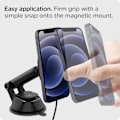 Miniatyrbillede 11 af 11: Spigen Magnetic Magsafe Dashboard Charger 7.5w - Sort Black
