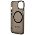 Miniatyrbild 7 av 8: GUESS iPhone 14 Plus Skal Magsafe Gold Outline Translucent - Svart Svart