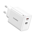 Miniatyrbild 1 av 11: Choetech Väggladdare 65W GaN 2xUSB-C - Vit