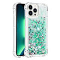 Miniatyrbild 1 av 6: iPhone 14 Pro Skal Liquid Floating Glitter - Grön