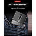 Miniatyrbild 5 av 7: Thunder Twill Texture Skal OnePlus 8 - Blå Blå