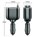 Pikkukuva 6 / 7: M4 5-i-1 Billaddare med Type-C & Lightning Retractable Kabel Svart