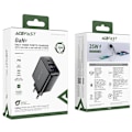 Miniatyrbild 7 av 7: Acefast A57 PD 35W GaN Väggladdare 2 x USB-A + USB-C - Svart Svart