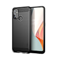 Miniatyrbillede 1 af 5: Carbon Fiber Mobilcover til Oneplus Nord N100 - Sort Black