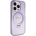 Miniatyrbild 4 av 8: Guess iPhone 15 Pro Mobilskal Magsafe Ringställ Script Glitter